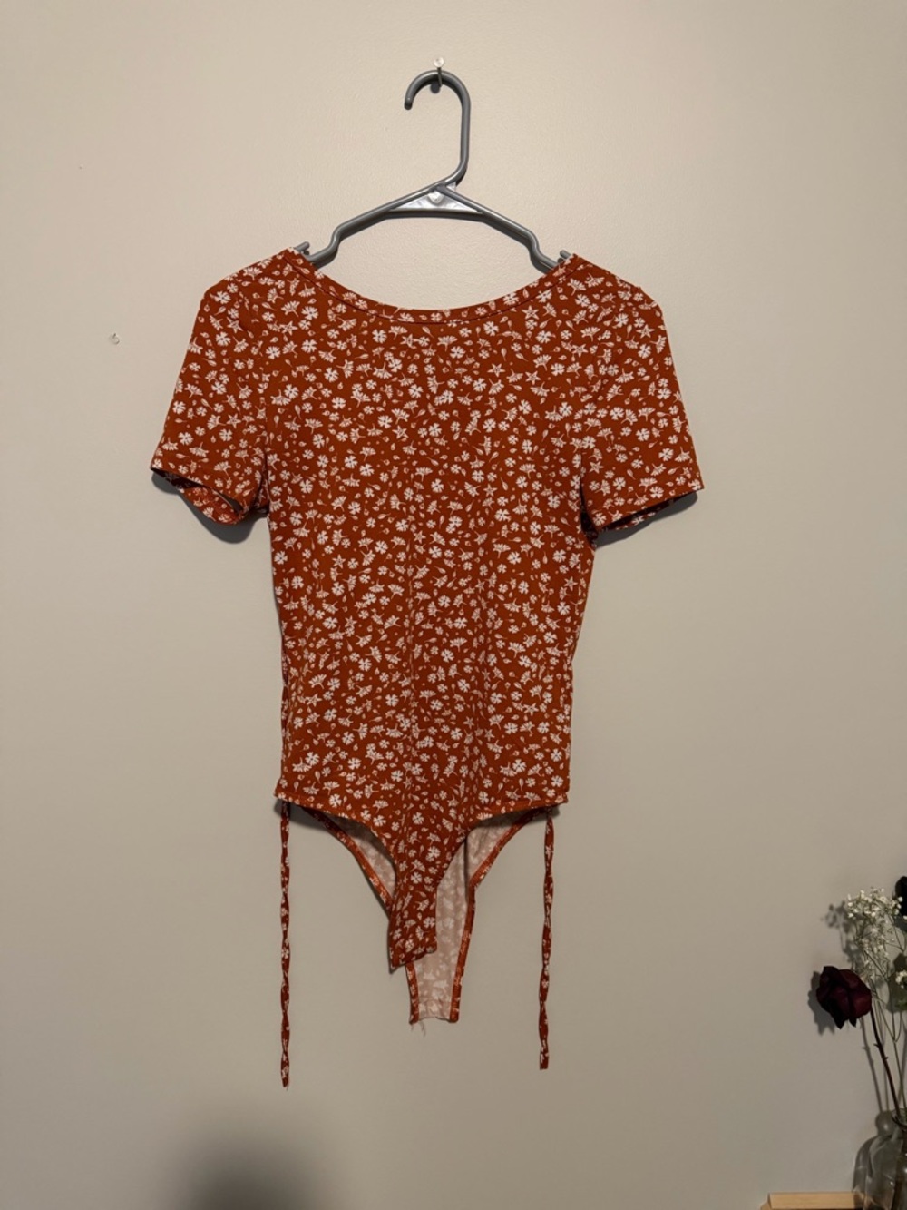 Rust Floral Bodysuit